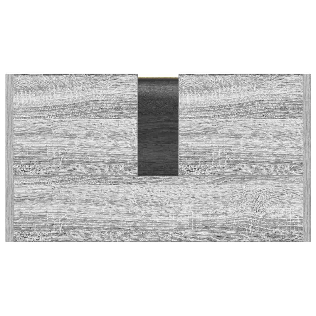 Armadietto Bagno Grigio Sonoma 60x33x61 cm in Legno Multistrato | homemem39