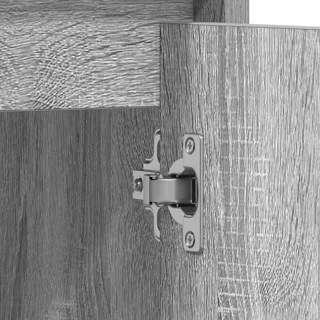 Armadietto Bagno Grigio Sonoma 60x33x61 cm in Legno Multistrato | homemem39