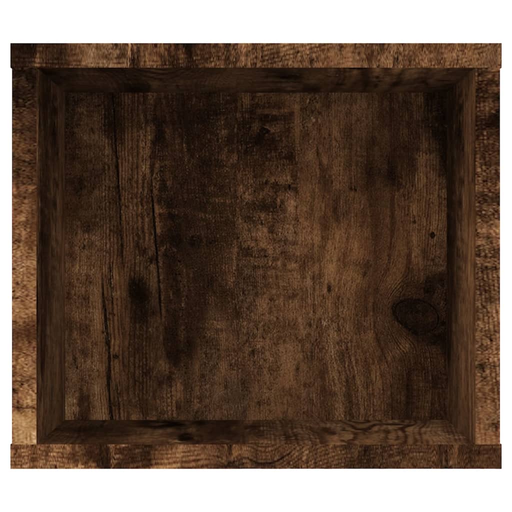 Mobile TV Pensile Rovere Fumo 100x30x26,5 cm Legno Multistrato - homemem39