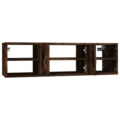 Mensola a Muro Rovere Fumo 102x30x29 cm Legno Multistrato | homemem39