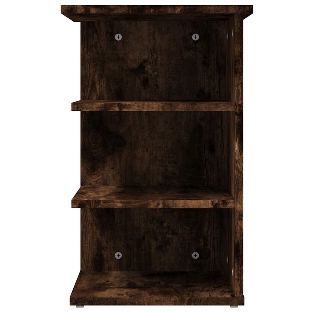 Mobiletto Laterale Rovere Fumo 35x35x55 cm in Legno Multistrato | homemem39