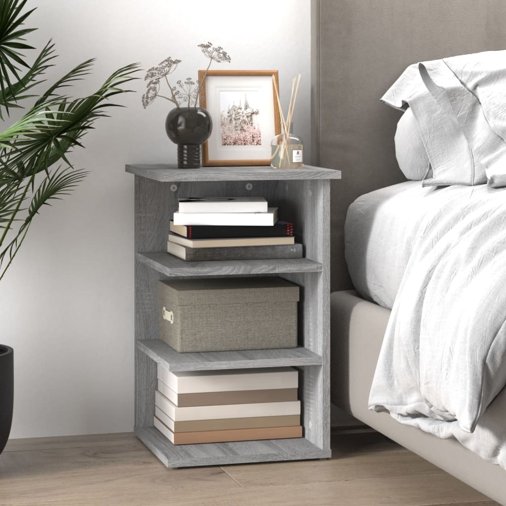 Mobiletto Laterale Grigio Sonoma 35x35x55 cm Legno Multistrato | homemem39