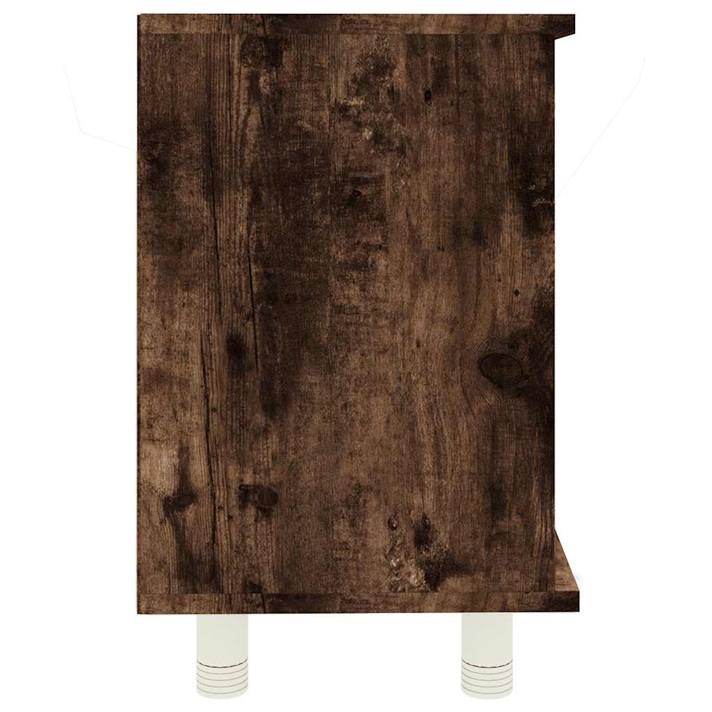 Armadietto Bagno Rovere Fumo 60x32x53,5 cm in Legno Multistrato | homemem39