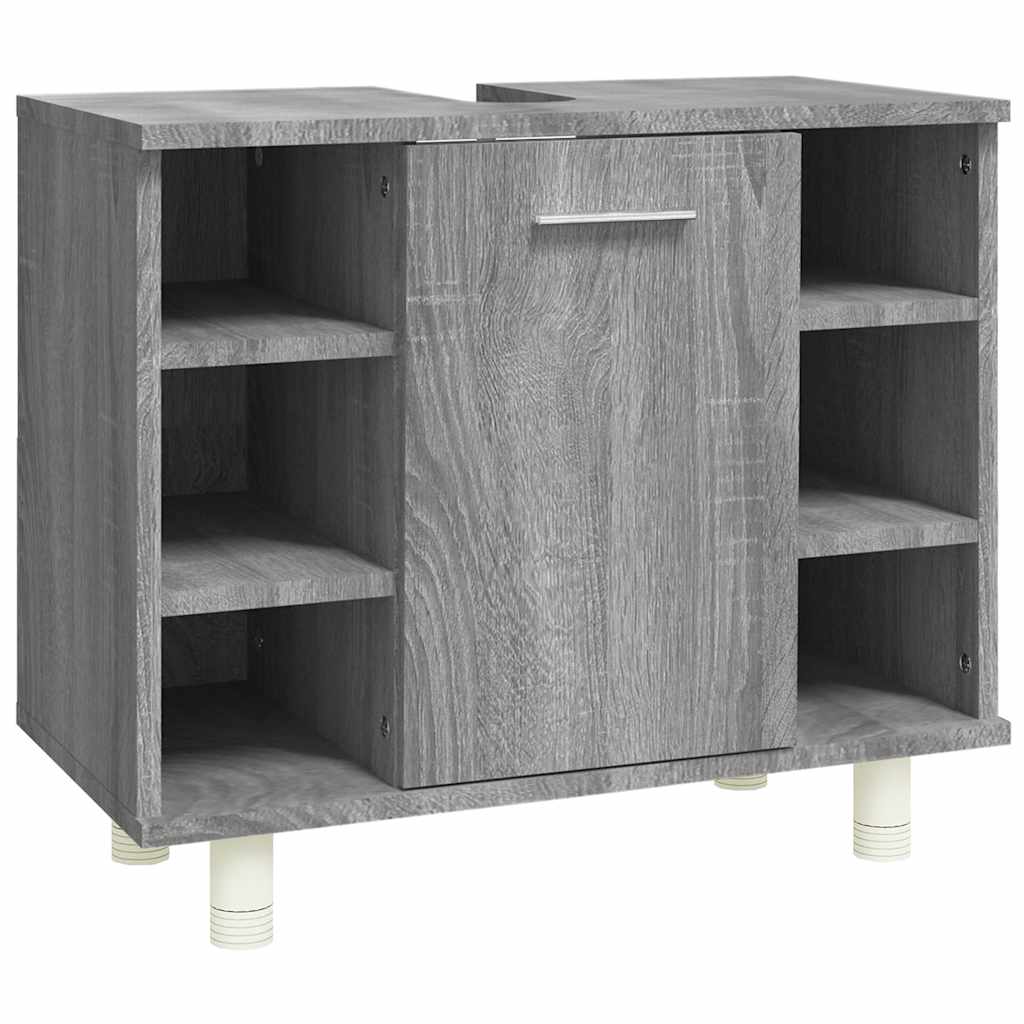 Armadietto Bagno Grigio Sonoma 60x32x53,5 cm Legno Multistrato | homemem39