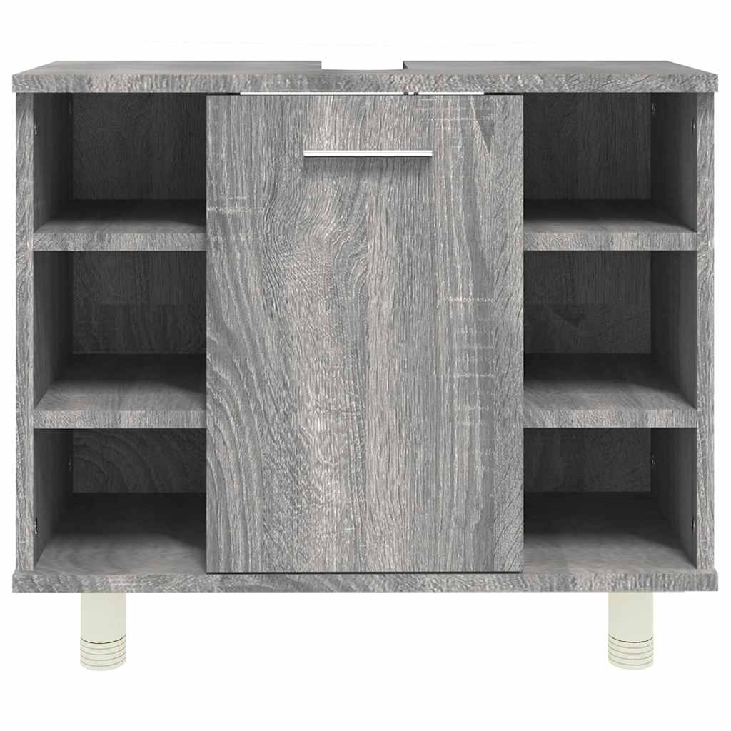 Armadietto Bagno Grigio Sonoma 60x32x53,5 cm Legno Multistrato | homemem39