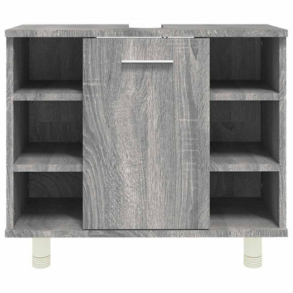 Armadietto Bagno Grigio Sonoma 60x32x53,5 cm Legno Multistrato | homemem39