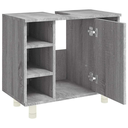Armadietto Bagno Grigio Sonoma 60x32x53,5 cm Legno Multistrato | homemem39