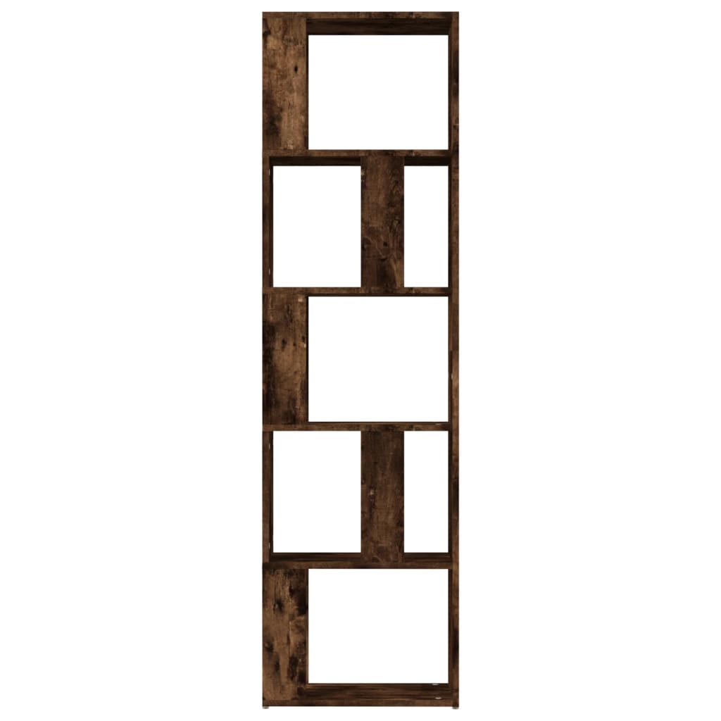 Libreria Rovere Fumo 45x24x160 cm in Legno Multistrato | homemem39