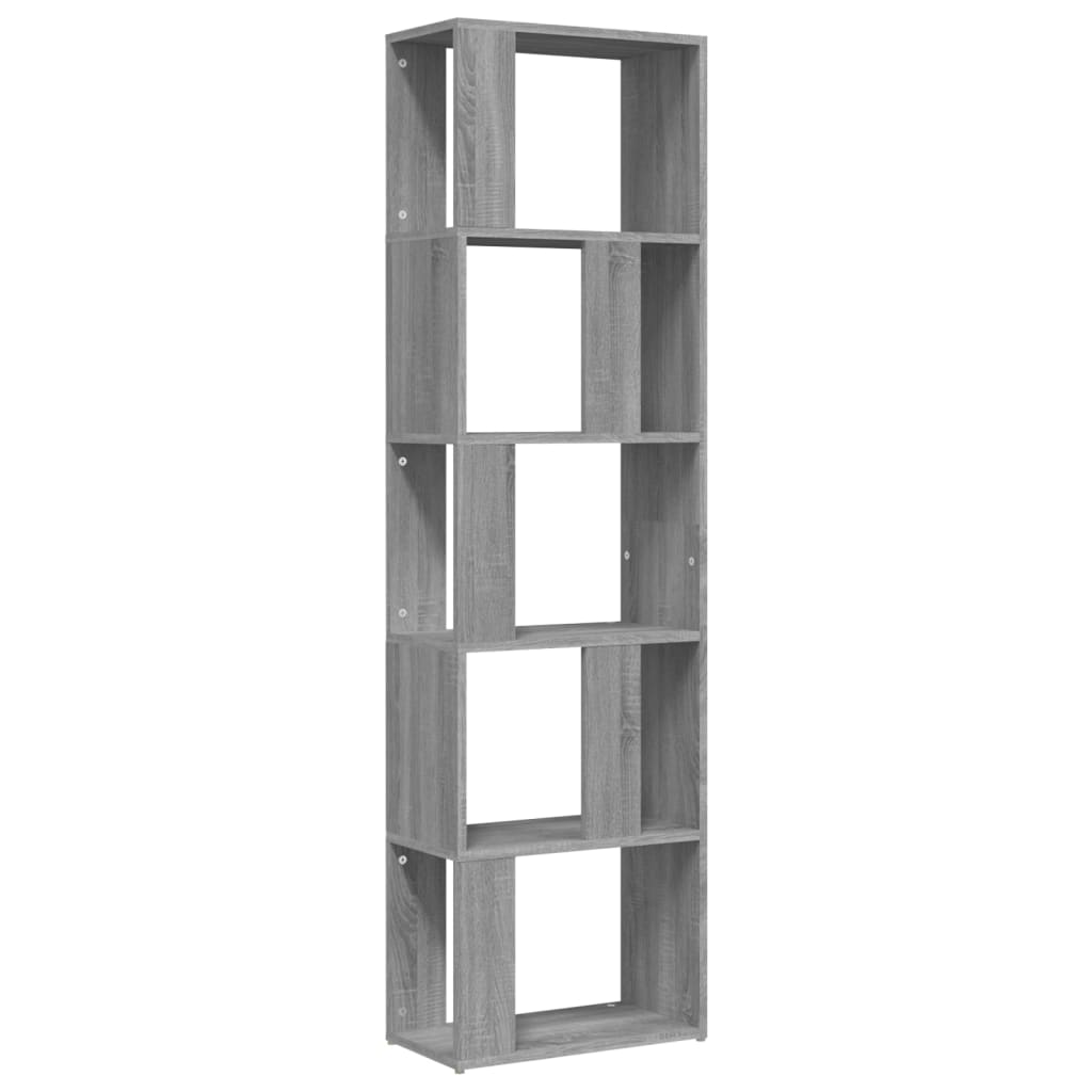 Libreria Grigio Sonoma 45x24x160 cm in Legno Multistrato | homemem39