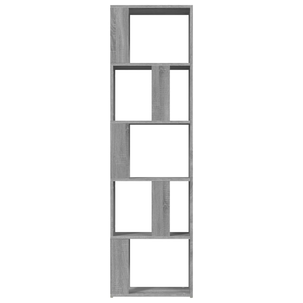 Libreria Grigio Sonoma 45x24x160 cm in Legno Multistrato | homemem39