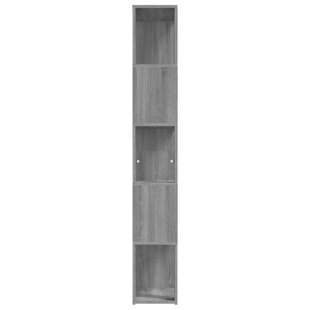 Libreria Grigio Sonoma 45x24x160 cm in Legno Multistrato | homemem39