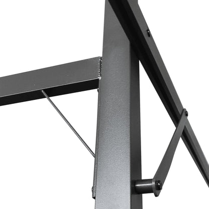 Pergola con Tetto Retrattile Antracite 295x292x230 cm - homemem39