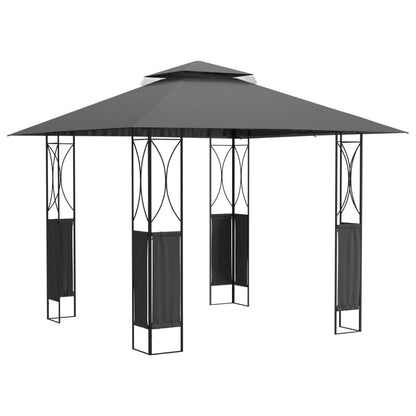 Gazebo con Tetto Antracite 300x300x270 cm Acciaio - homemem39