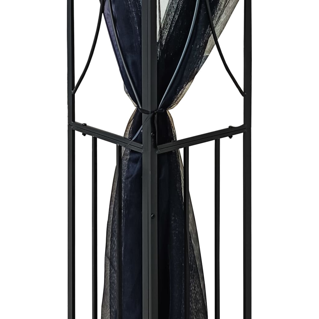 Gazebo con Pareti Laterali Antracite 300x300x270 cm Acciaio - homemem39