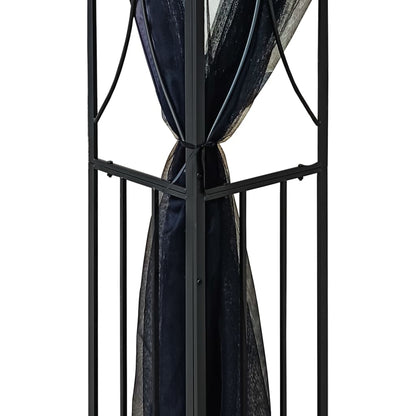Gazebo con Pareti Laterali Antracite 300x300x270 cm Acciaio - homemem39