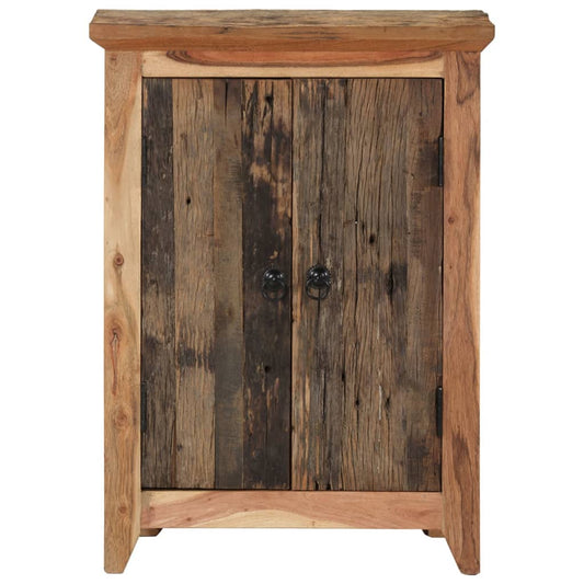Credenza 55x33x75 in Legno Massello di Acacia e Recupero - homemem39