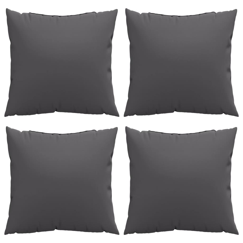Cuscini per Divano 4 pz Antracite 40x40 cm in Tessuto | homemem39