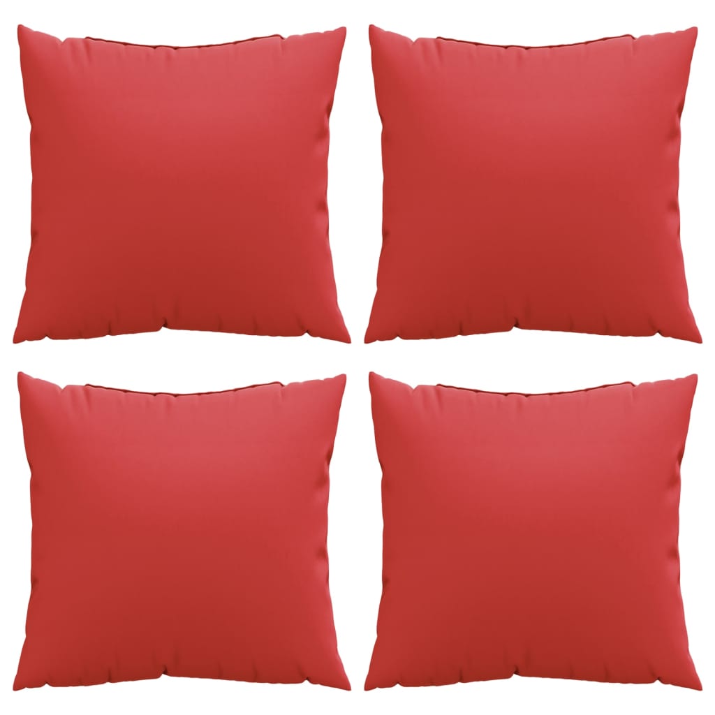 Cuscini per Divano 4 pz Rossi 40x40 cm in Tessuto | homemem39