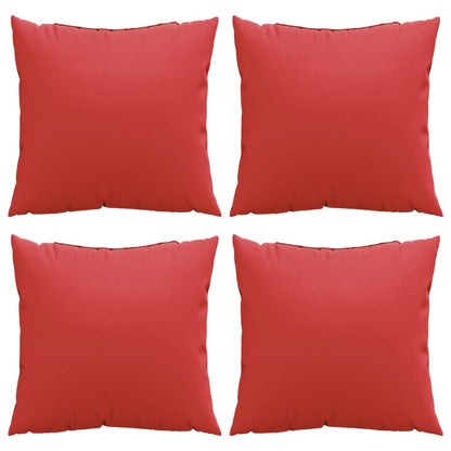 Cuscini per Divano 4 pz Rossi 40x40 cm in Tessuto | homemem39