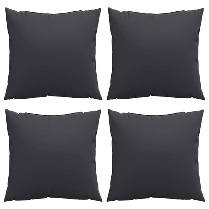 Cuscini per Divano 4 pz Neri 40x40 cm in Tessuto | homemem39
