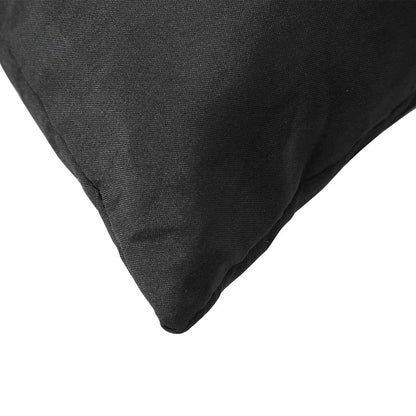 Cuscini per Divano 4 pz Neri 40x40 cm in Tessuto | homemem39