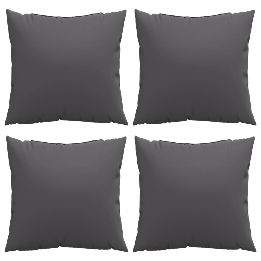 Cuscini per Divano 4 pz Antracite 50x50 cm in Tessuto | homemem39