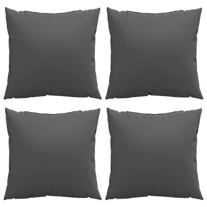 Cuscini per Divano 4 pz Antracite 50x50 cm in Tessuto | homemem39
