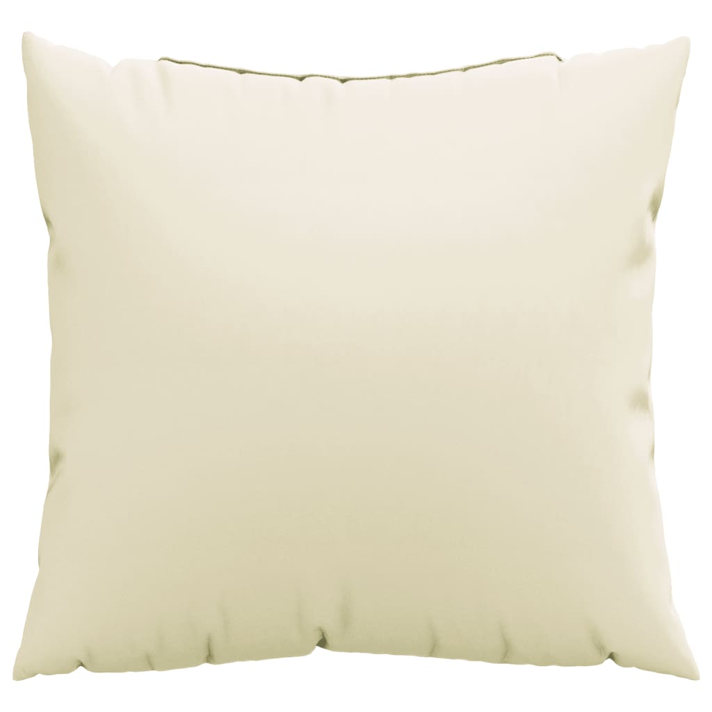 Cuscini per Divano 4 pz Crema 50x50 cm in Tessuto | homemem39