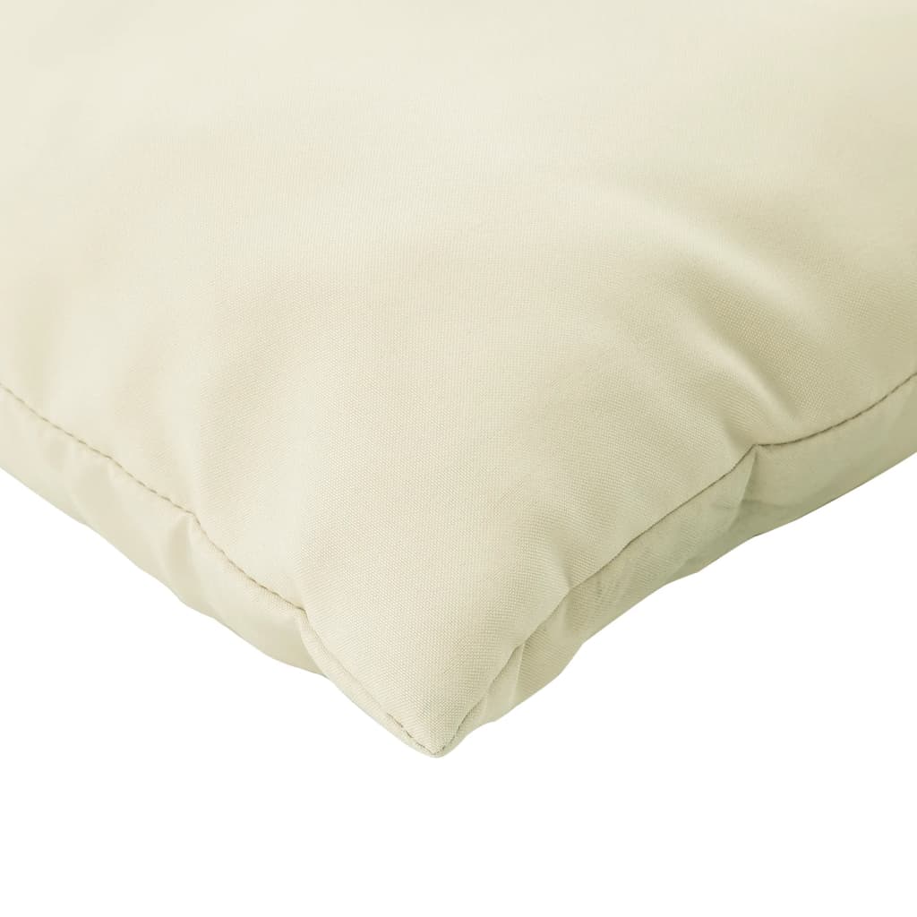 Cuscini per Divano 4 pz Crema 50x50 cm in Tessuto | homemem39