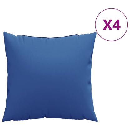 Cuscini per Divano 4 pz Blu Reale 50x50 cm in Tessuto | homemem39