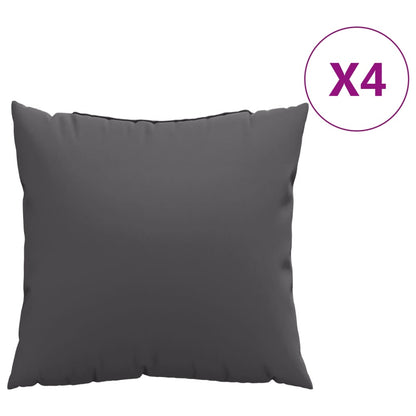 Cuscini per Divano 4 pz Antracite 60x60 cm in Tessuto | homemem39
