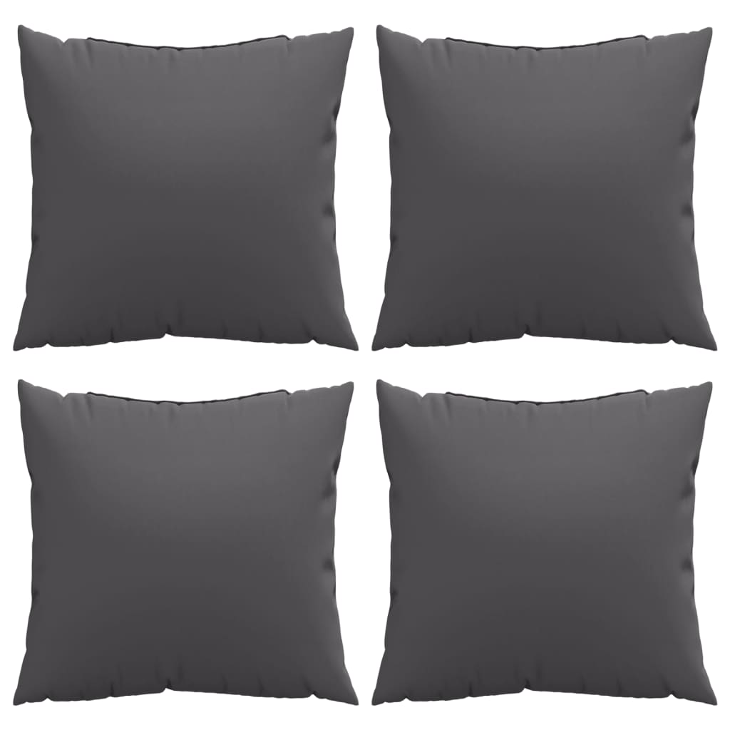 Cuscini per Divano 4 pz Antracite 60x60 cm in Tessuto | homemem39