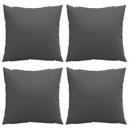 Cuscini per Divano 4 pz Antracite 60x60 cm in Tessuto | homemem39