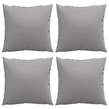 Cuscini per Divano 4 pz Grigi 60x60 cm in Tessuto | homemem39