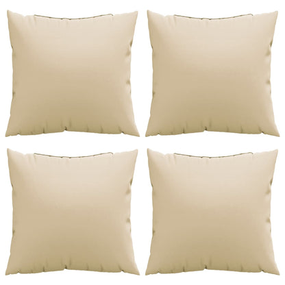 Cuscini per Divano 4 pz Beige 60x60 cm in Tessuto - homemem39