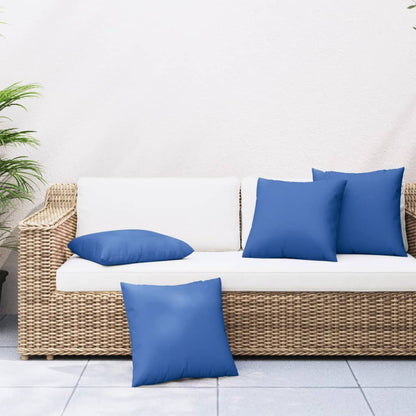Cuscini per Divano 4 pz Blu Reale 60x60 cm in Tessuto | homemem39