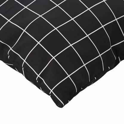 Cuscini Scatter a scacchi 4 pcs Quadro Nero 60 x 60 cm | homemem39