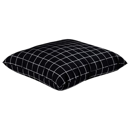 Cuscini Scatter a scacchi 4 pcs Quadro Nero 60 x 60 cm | homemem39