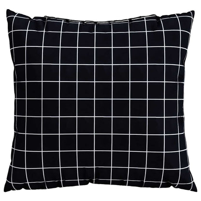 Cuscini Scatter a scacchi 4 pcs Quadro Nero 60 x 60 cm | homemem39