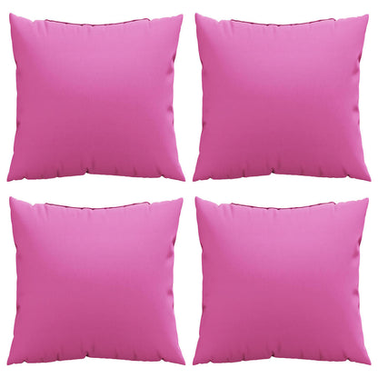 Cuscini Scatter 4 pcs Rosa 60 x 60 cm Tessuto in Poliestere | homemem39