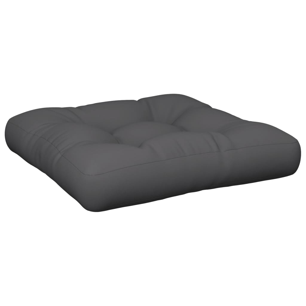 Cuscino per Pallet Antracite 50x50x12 cm in Tessuto | homemem39