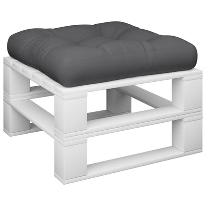 Cuscino per Pallet Antracite 50x50x12 cm in Tessuto | homemem39
