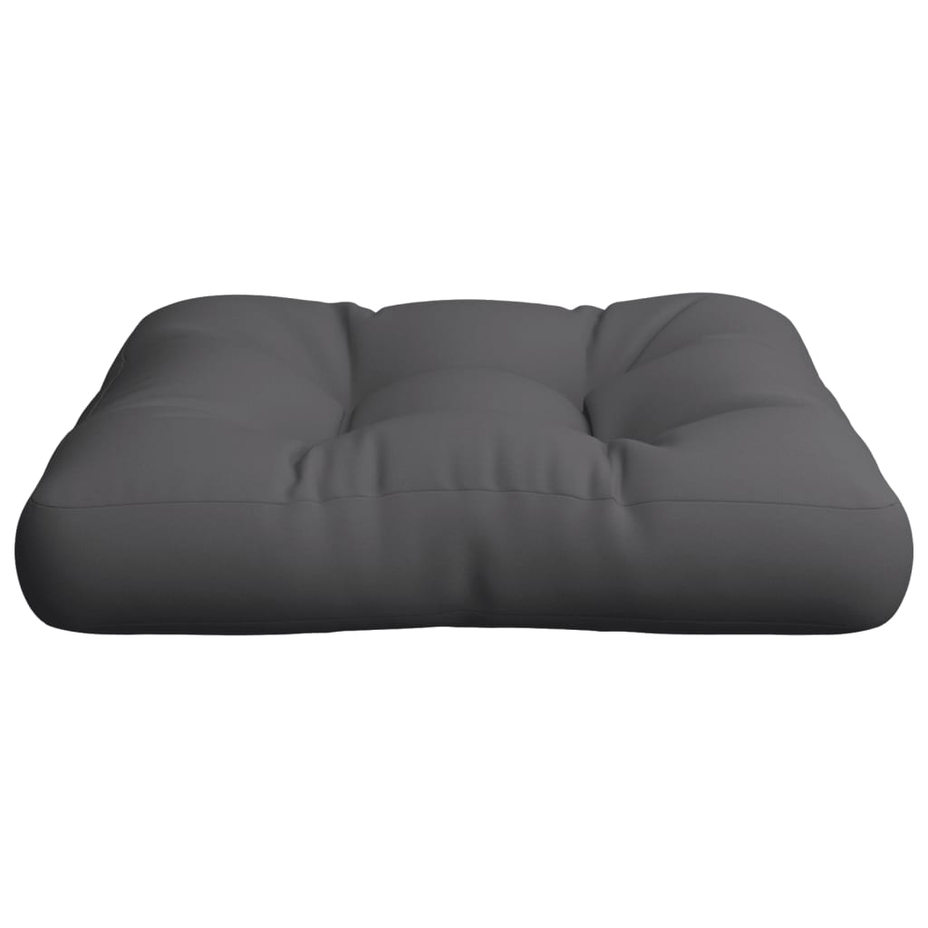 Cuscino per Pallet Antracite 50x50x12 cm in Tessuto | homemem39