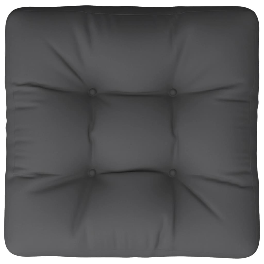 Cuscino per Pallet Antracite 50x50x12 cm in Tessuto | homemem39