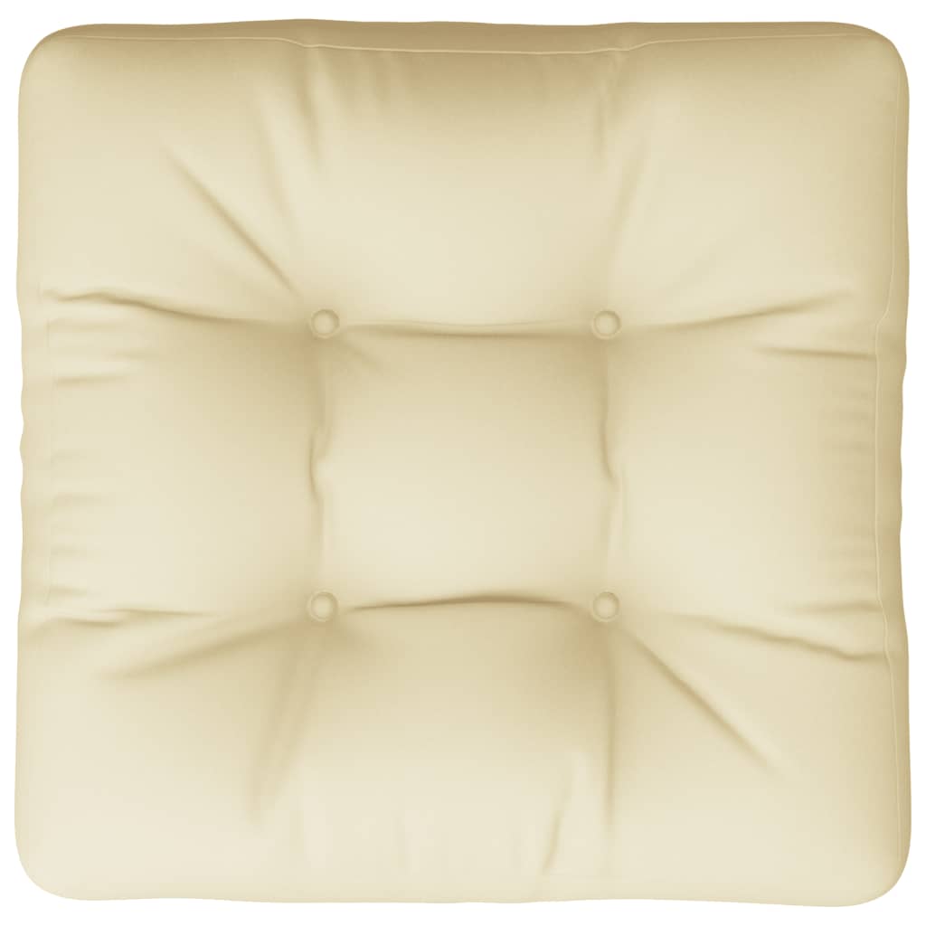 Cuscino per Pallet Crema 50x50x12 cm in Tessuto | homemem39