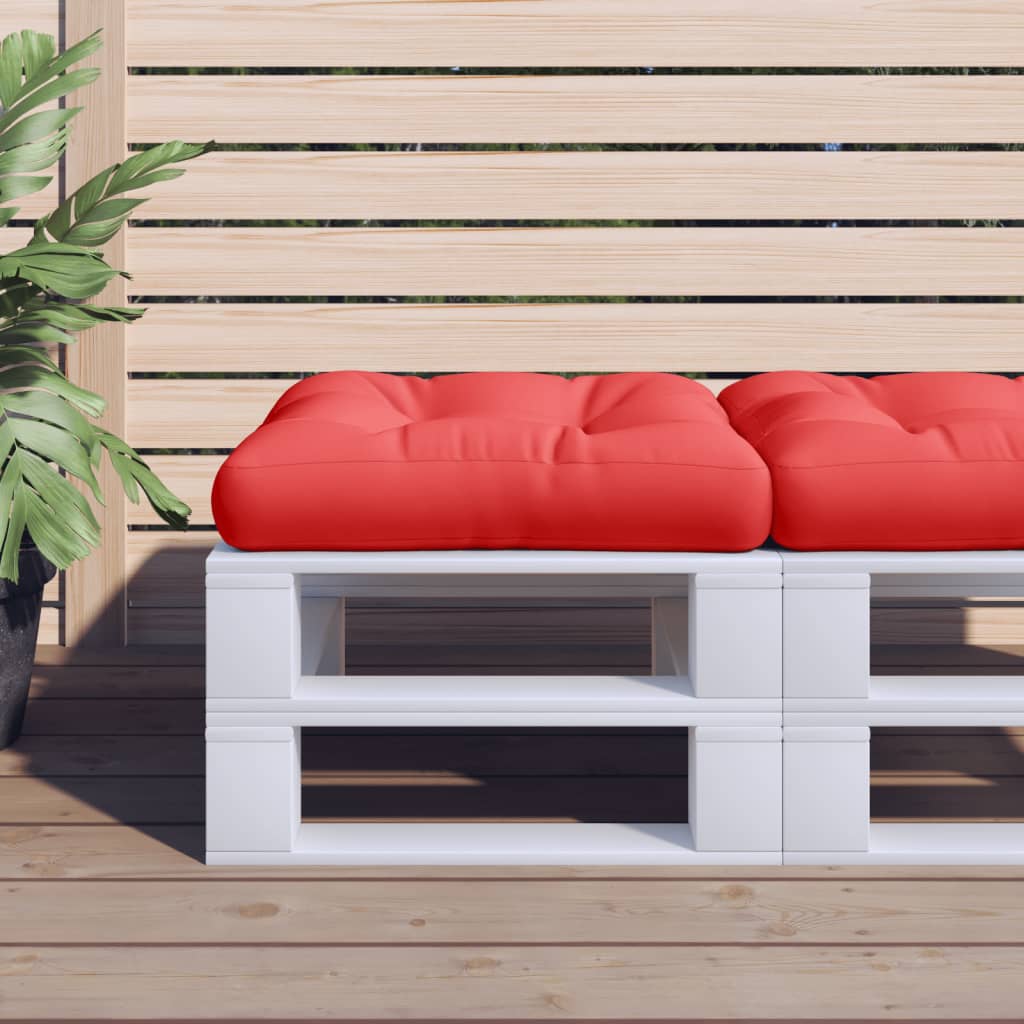 Cuscino per Pallet Rosso 50x50x12 cm in Tessuto | homemem39