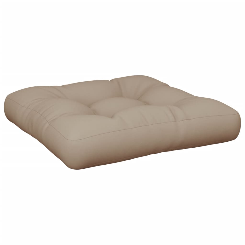 Cuscino per Pallet Tortora 50x50x12 cm in Tessuto | homemem39