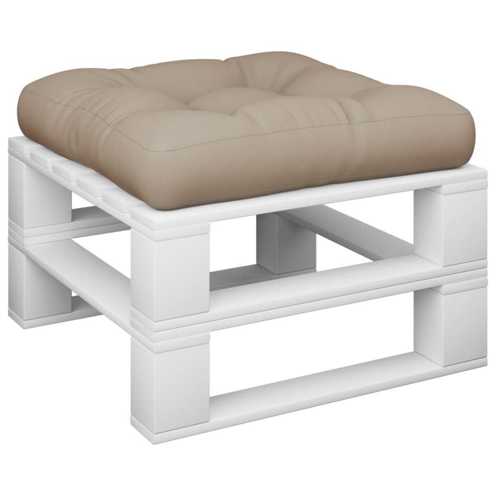 Cuscino per Pallet Tortora 50x50x12 cm in Tessuto | homemem39