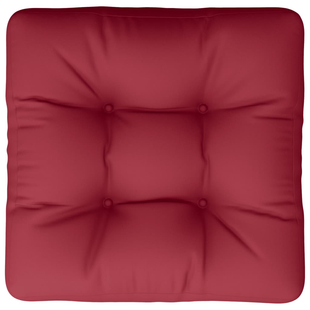 Cuscino per Pallet Rosso Vino 50x50x12 cm in Tessuto | homemem39