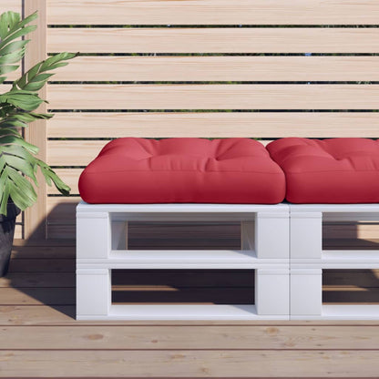 Cuscino per Pallet Rosso Vino 50x50x12 cm in Tessuto | homemem39
